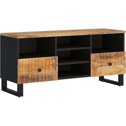 Maison Chic TV omarica - TV stojalo - Televizijska omarica 100x33x46 cm trden mangov les in inženirski les, (21700961) Cene