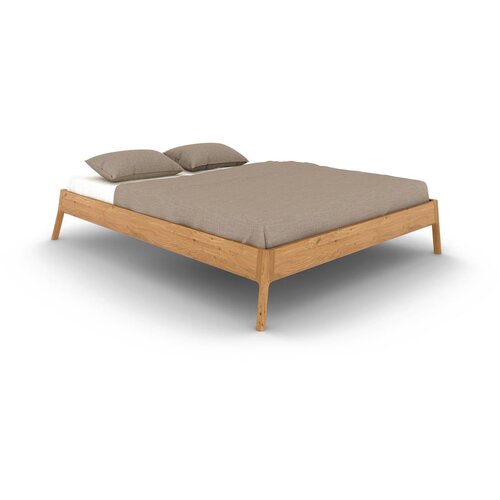 The Beds Zakonska postelja iz masivnega hrasta 160x200 cm v naravni barvi Twig &amp;ndash; Slike