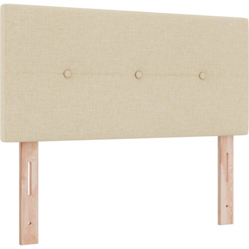 Box Spring Krevet s Madracem - Krem - 80x200 cm - Tkanina Slike