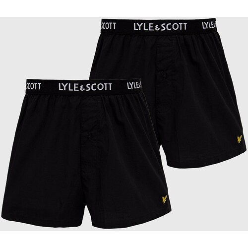 Lyle &amp;amp; Scott Bombažne boksarice črna barva Slike