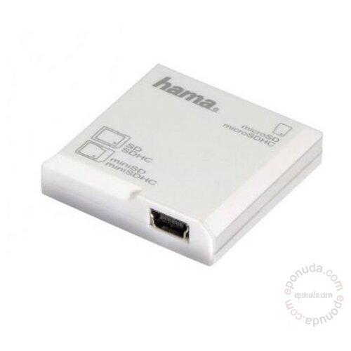 Hama SD/MicroSD White 91093 čitač memorijskih kartica Slike