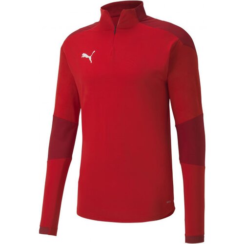 Puma TEAM FINAL 21 TRAINING 14 ZIP TOP Mu&amp;scaron;ka majica za trening, crvena, veličina Slike