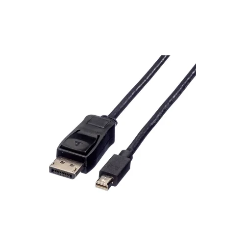 Value Mini-DisplayPort priključni kabel 5.00 m 11.99.5637 sa zaštitom crna [1x muški konektor displayport - 1x muški kon