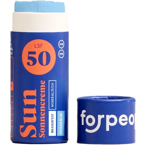 Forpeople Čvrsta krema za sunčanje SPF 50 Mini oceansko plava - 20 g Slike