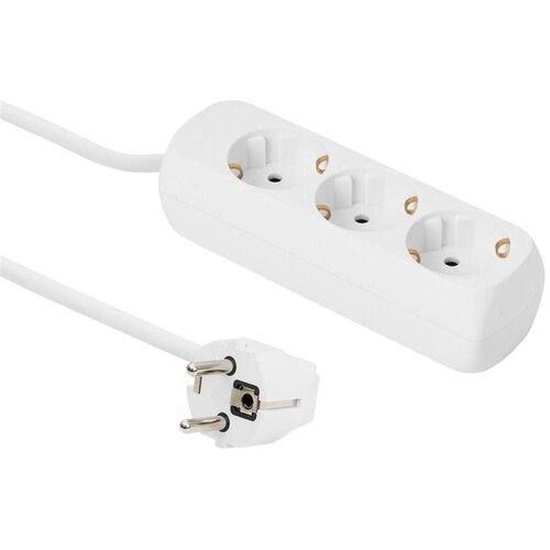 MicroConnect Razdelilnik 3 vtičnice, 3m bel, (5000117653) Slike