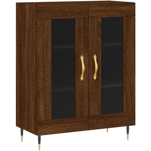 Maison Chic Komoda - Predalnik rjavi hrast 69,5x34x90 cm inženirski les, (21717860) Slike