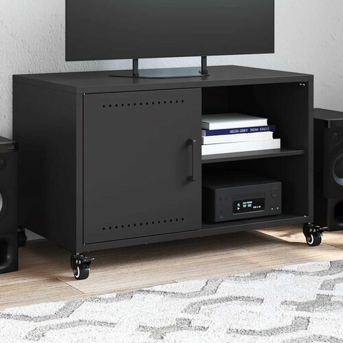 TV ormarić crni 68 x 39 x 43,5 cm čelik Cijene