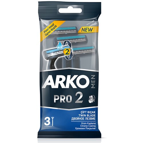  Žileti za brijanje Arko Men Pro 2 Jednokratni – 3 kom Cijene
