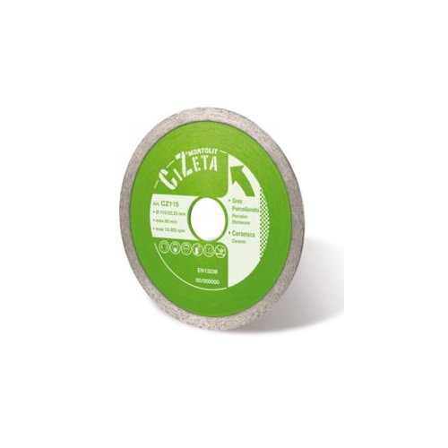 MONTOLIT dijamantska ploča za keramiku 115&amp;times;1.6 mm GREENLINE CZ115 Slike