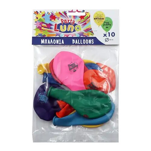 Luna Šareni Happy Birthday baloni set od 10 kom Cene