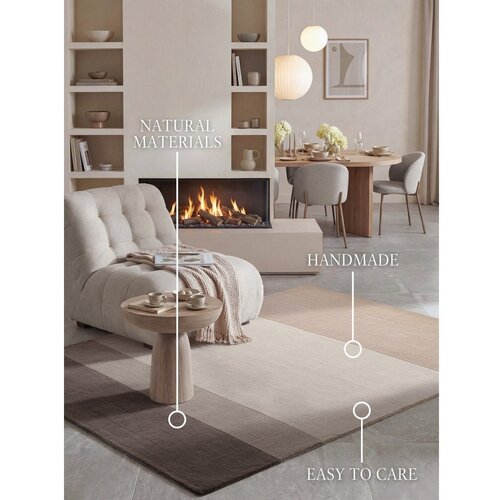 Villeroy Boch Smeđi/krem vunen tepih 120x170 cm Edmund &amp;ndash; Slike