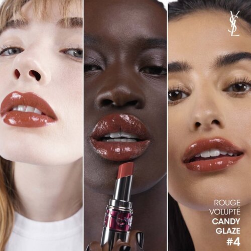 Yves Saint Laurent Rouge Volupt&amp;eacute; Candy Glaze balzam za ustnice 4 Nude Pleasure Slike