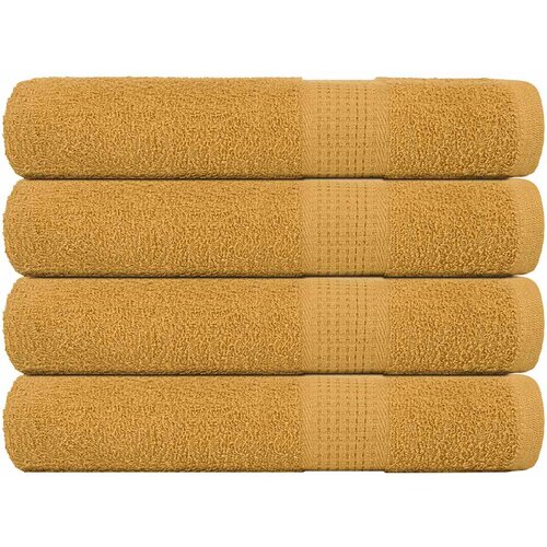 Furnova Brisače za savno 4 kos zlata 80x200 cm 360 g/m² 100% bombaž, (21916643) Cene