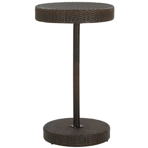 vidaXL Vrtni stol smeđi 60,5 x 106 cm od poliratana