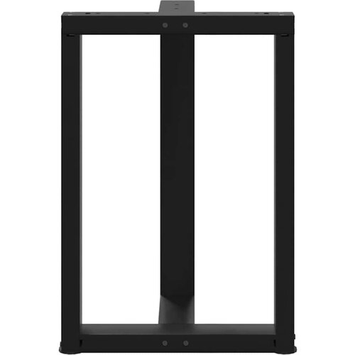 VidaXL Noge blagovaonski stol T-oblika 2kom crne 60x35x(72-73)cm čelik Slike