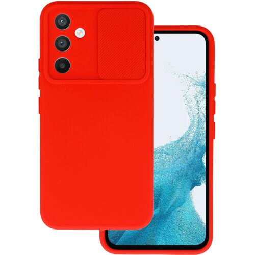 Onasi Lens Cover silikonski ovitek za&amp;scaron;čita za Samsung Galaxy A14 - rdeč Slike