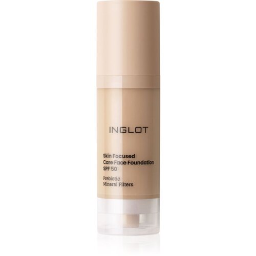 Inglot Skin Focused Care Face Foundation SPF 50 prekrivni tekoči puder SPF 50 odtenek Yellow Beige 30 ml Cene