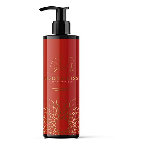 BodyGliss - Massage Collection Silky Soft Oil Red Orange 150 ml Slike