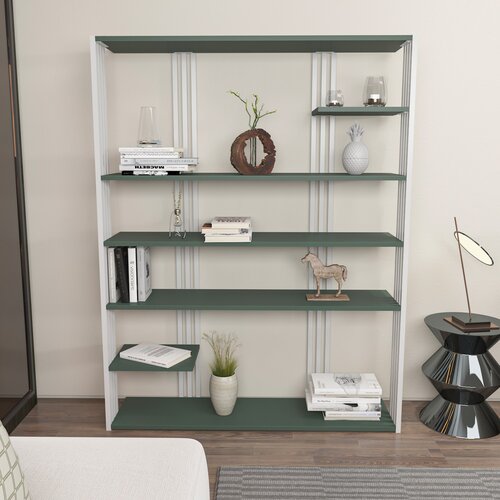 Hanah home Polica 120x160x29.6cm Zeleno-bijela Slike
