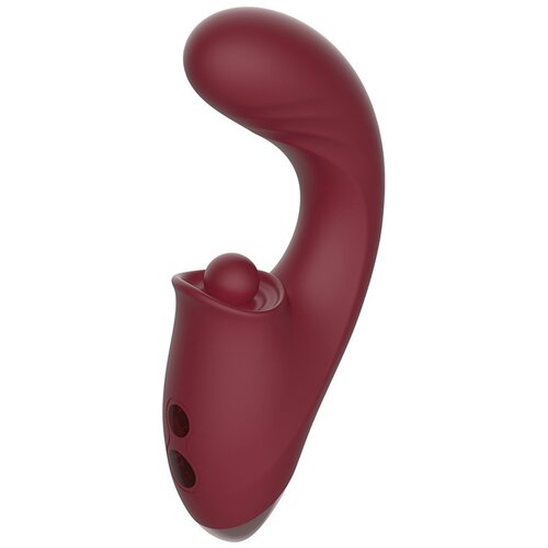 CHISA NOVELTIES Chisa Kissen Tide Vibration + Thrusting + Tapping Tip Red Cene