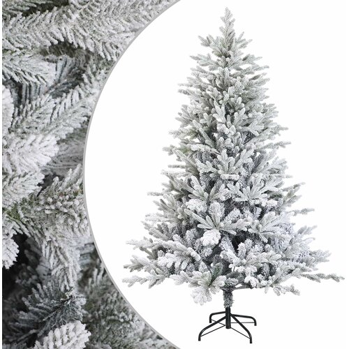  Umjetno božićno drvce s nogom 120 cm PVC i metal Slike