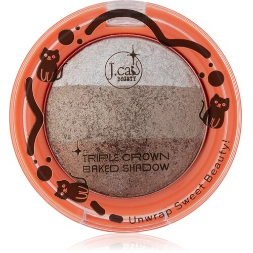 J.Cat Beauty Triple Crown dolgoobstojna senčila za oči odtenek 103 Gingerbread 2.5 g Slike