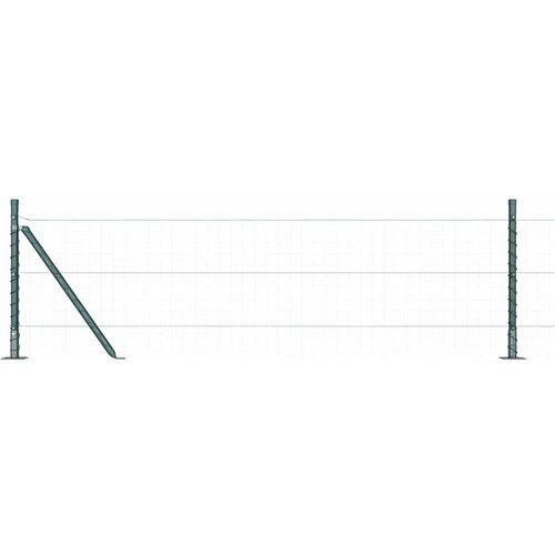  Stup za ogradu 52 pcs Siva 3,2 x 3,2 x 70 cm Slike