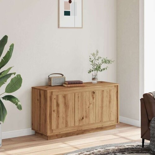 VidaXL Komoda Artisan hrast 102x35x55 cm izrađeno drvo Slike