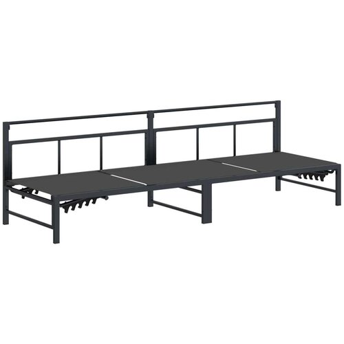  Ležaljka Crna 200 x 62 x 59 5 cm Tekstilen - bez jastučića Cijene