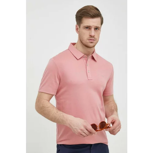 Michael Kors Pamučna polo majica boja: ružičasta, glatki model