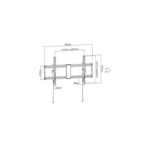  Zidni nosač GEMBIRD WM-90T-01 nagib, 43”-90” Cijene