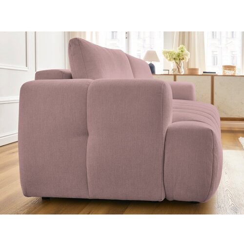 Bobochic Paris Ružičasta sklopiva/s prostorom za odlaganje sofa 251 cm Fuji &amp;ndash; Slike