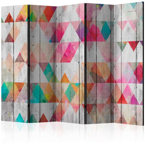  Paravan u 5 dijelova - Rainbow Triangles II [Room Dividers] 225x172 Slike