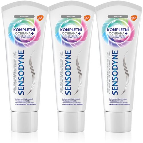 Sensodyne Complete Protection Whitening pasta za izbjeljivanje zuba 3x75 ml Slike