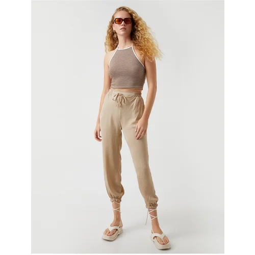 Koton Trousers Tied Waist Pockets