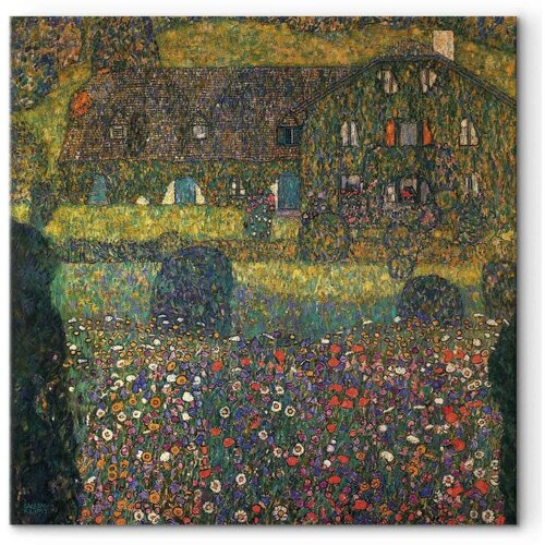  Slika - Gustav Klimt &amp;ndash; Country House on the Attersee Lake 80x80 Standard Slike