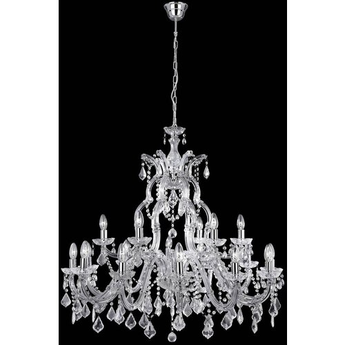 Searchlight Marie Therese Kristalni lestenec z 18 lučmi, kromiran, E14, (22101247) Cene