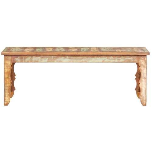 Maison Chic Klubska mizica - kavna mizica - Nizka mizica 110x50x40 cm trden predelan les, (21754307) Cene