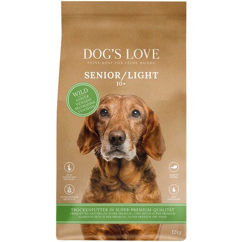 Dog's Love Senior/Light divjačina - 12 kg Cene