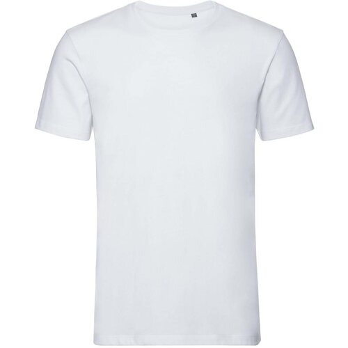 RUSSELL Biała koszulka męska Pure Organic Cene