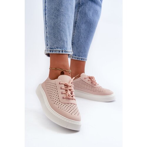 Kesi Openwork platform sneakers, Pink Tanvi Slike