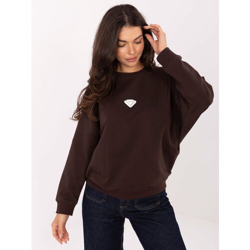 RUE PARIS Sweatshirt-RV-BL-A877.19P-dark brown Slike