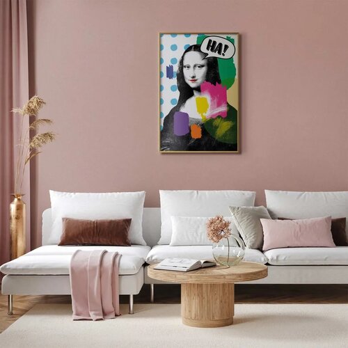  Plakat - Mona Lisa Pop-Art 60x90 Zlatni okvir Cene