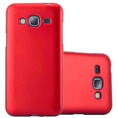 Cadorabo Ohi&amp;scaron;je, združljiv s Samsungom v kovinsko rdeči - za&amp;scaron;čitni pokrov, narejen iz fleksibilnega silikona TPU, (20595353) Slike