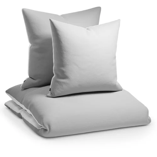 sleepwise Soft Wonder-Edition, posteljina, 155 x 200 cm, svijetlo siva / bijela