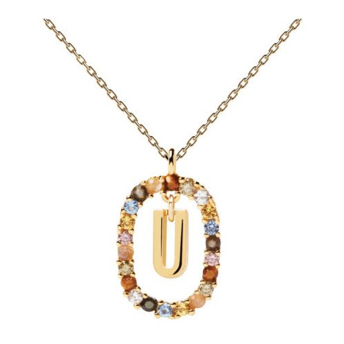  Ženska pd paola letter u zlatna ogrlica sa pozlatom 18k ( co01-280-u ) Cene