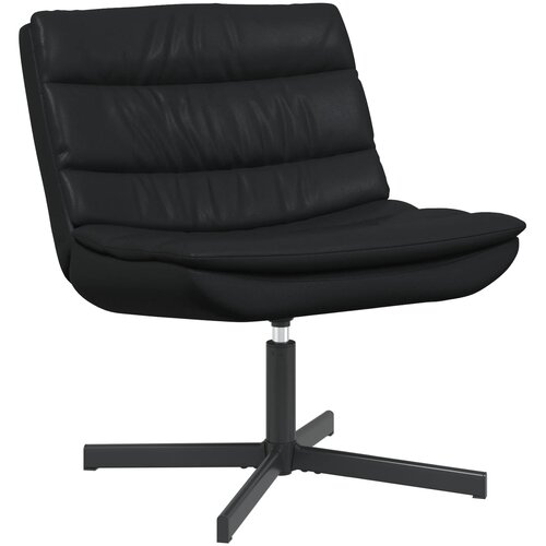  Stolica na kotačiće Crna 63 x 75 x 76 cm Sjajni PU Slike