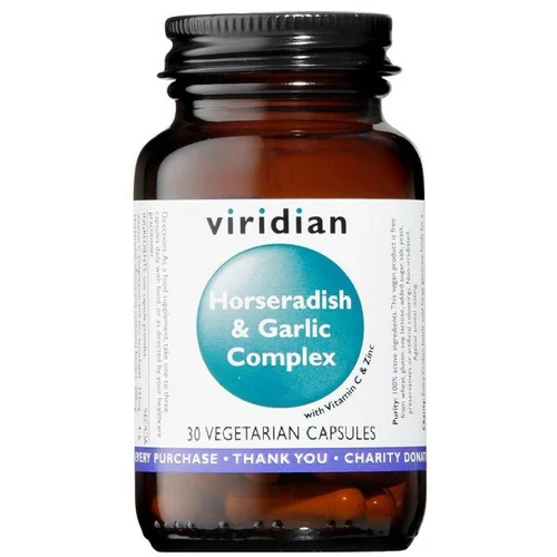 Viridian Nutrition Hren in česen kompleks Viridian (30 kapsul)