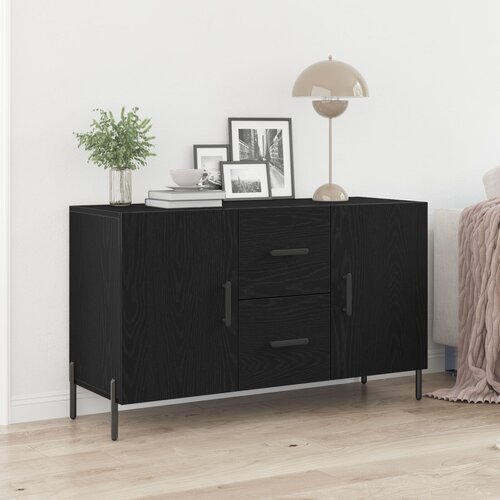 VidaXL Sideboard Crni hrast Drvo Srednje Crni hrast sideboard Slike