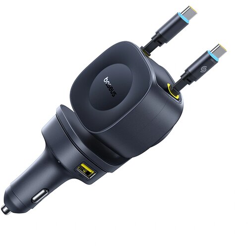 Baseus AVTO POLNILEC PRIME TRIP VR2 60W Z IZVLEČNIMI KABLI USB-C, (5000262124) Slike